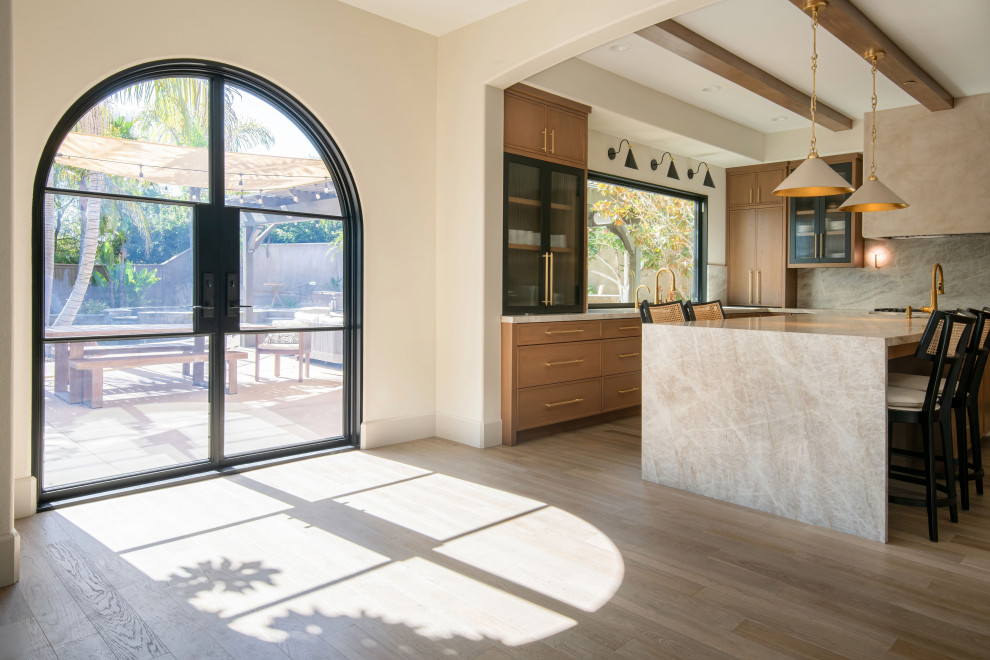 Example of a minimalist home design design in San Diego