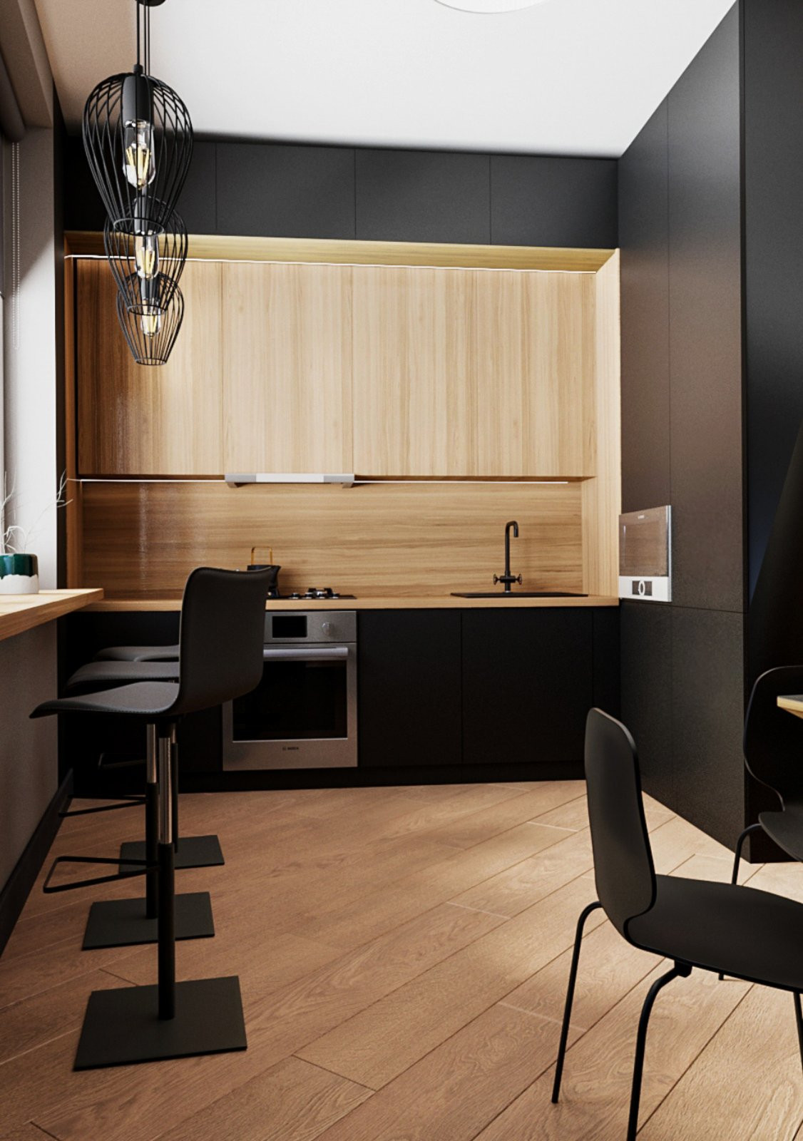 Интерьер для квартиры со сложной планировкой