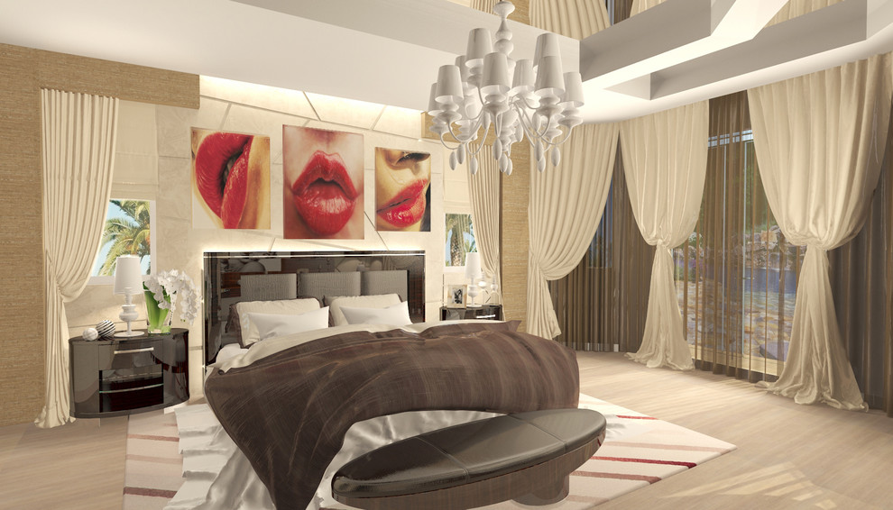 Беверли Хиллз - Лос Анджелес. Дизайн интерьера в современном стиле.