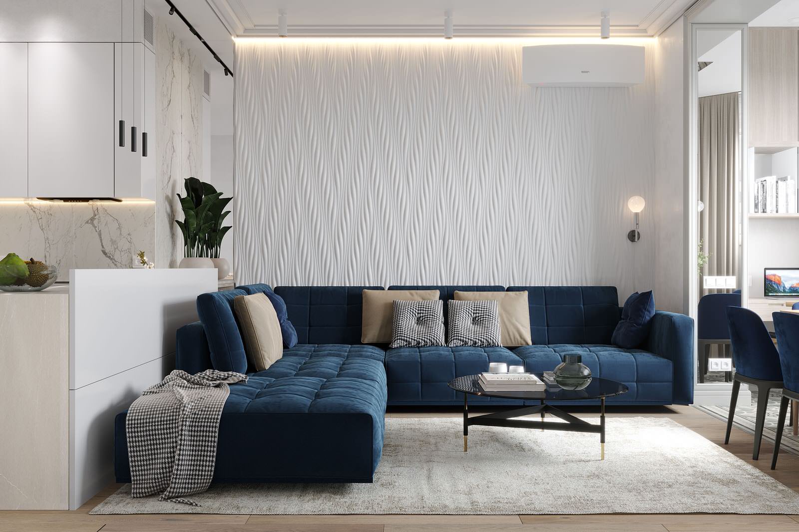 СВЕТЛЫЙ ИНТЕРЬЕР В ЖК ДОНСКОЙ ОЛИМП