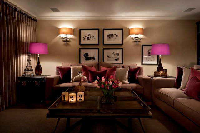 Country Luxe landstil-dagligstue