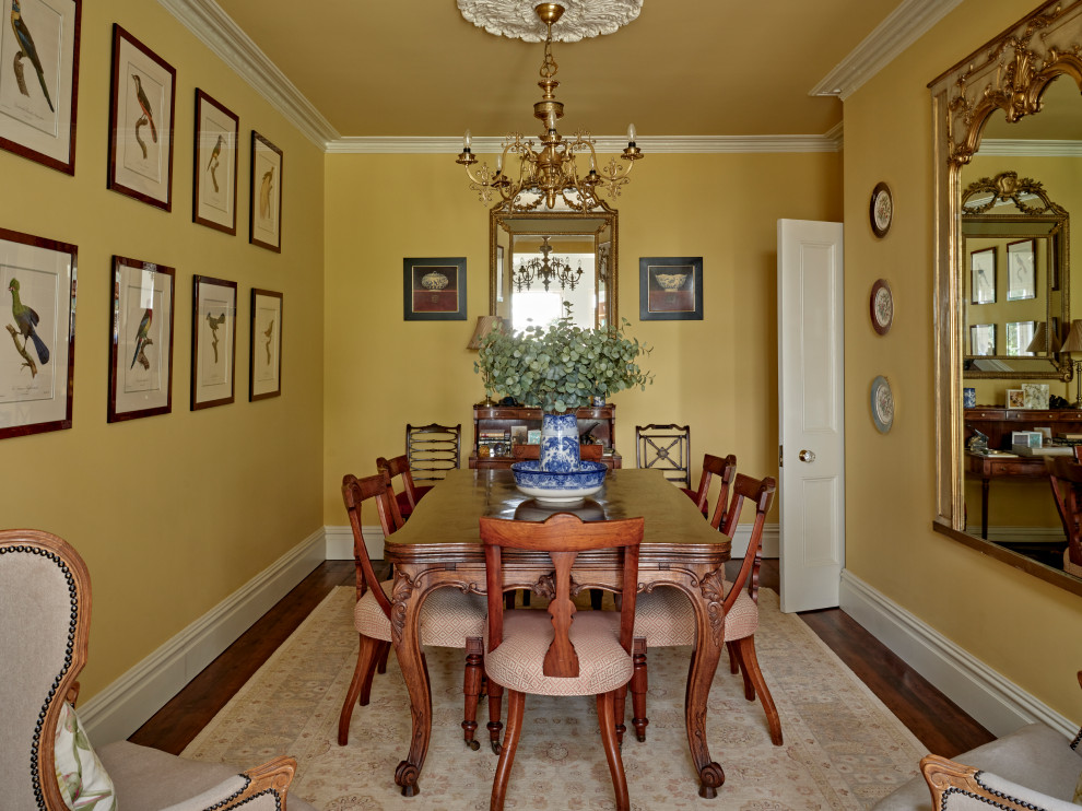 Design ideas for a victorian dining room in Other.
