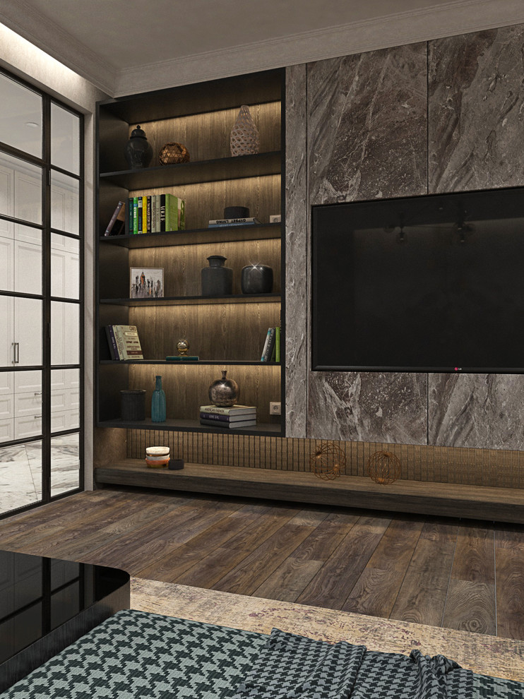 Гостиная, кухня и полноценная столовая в одном помещении