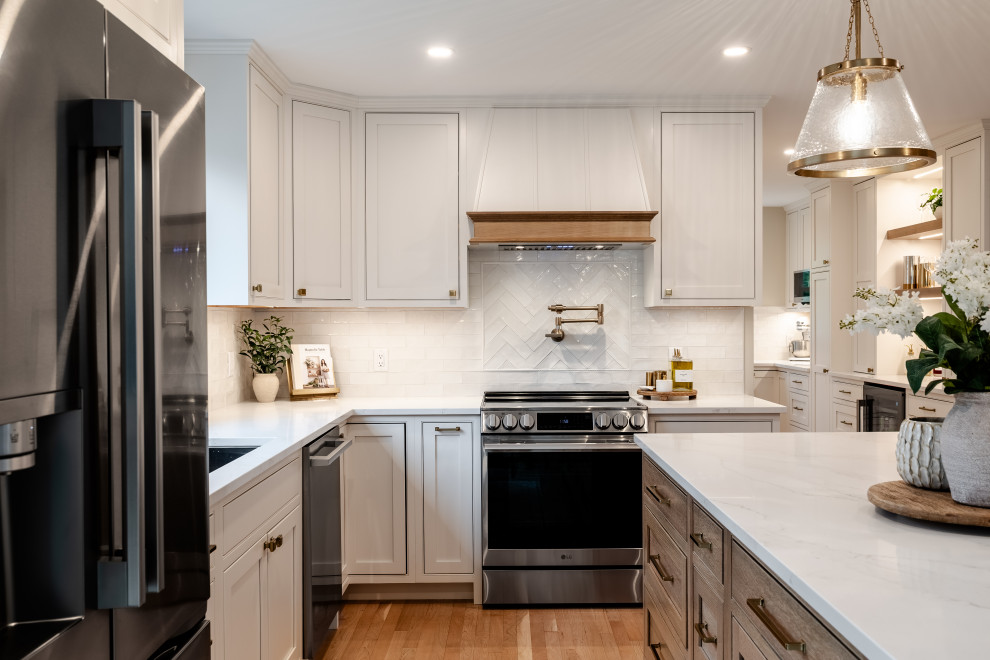 Transitional kitchen photo in Providence