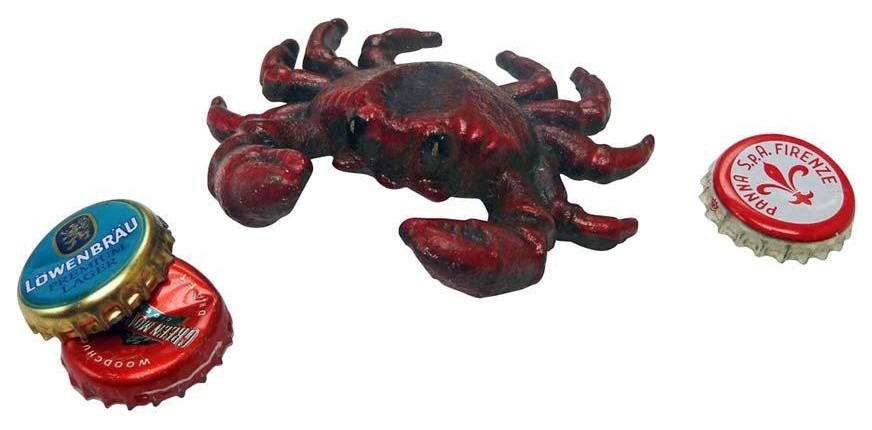Deep Sea Red Crab Cast Iron Bottle Opener