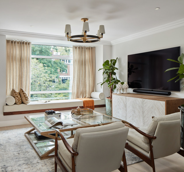 Woodford Square transitional-living-room