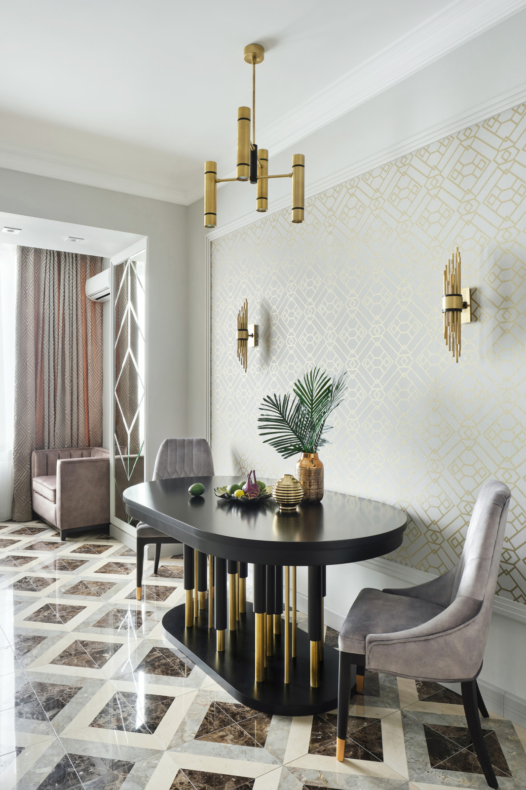 кухня-столовая Новая история