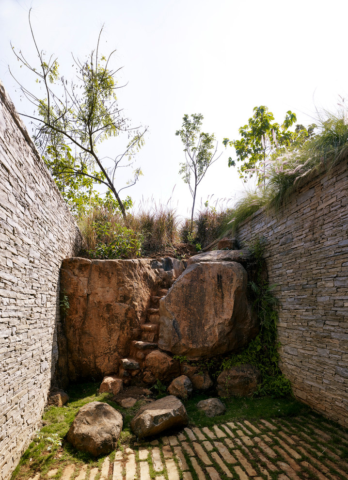 Photo of a transitional garden in Pune.