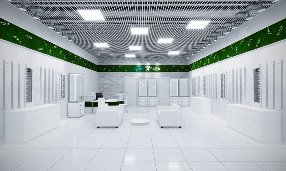 Дизайн интерьера салона оптики