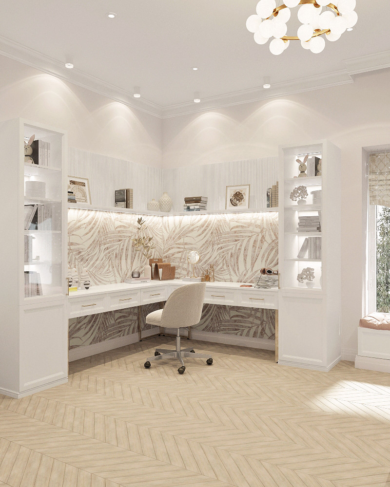 Двухэтажный дом в современной классике