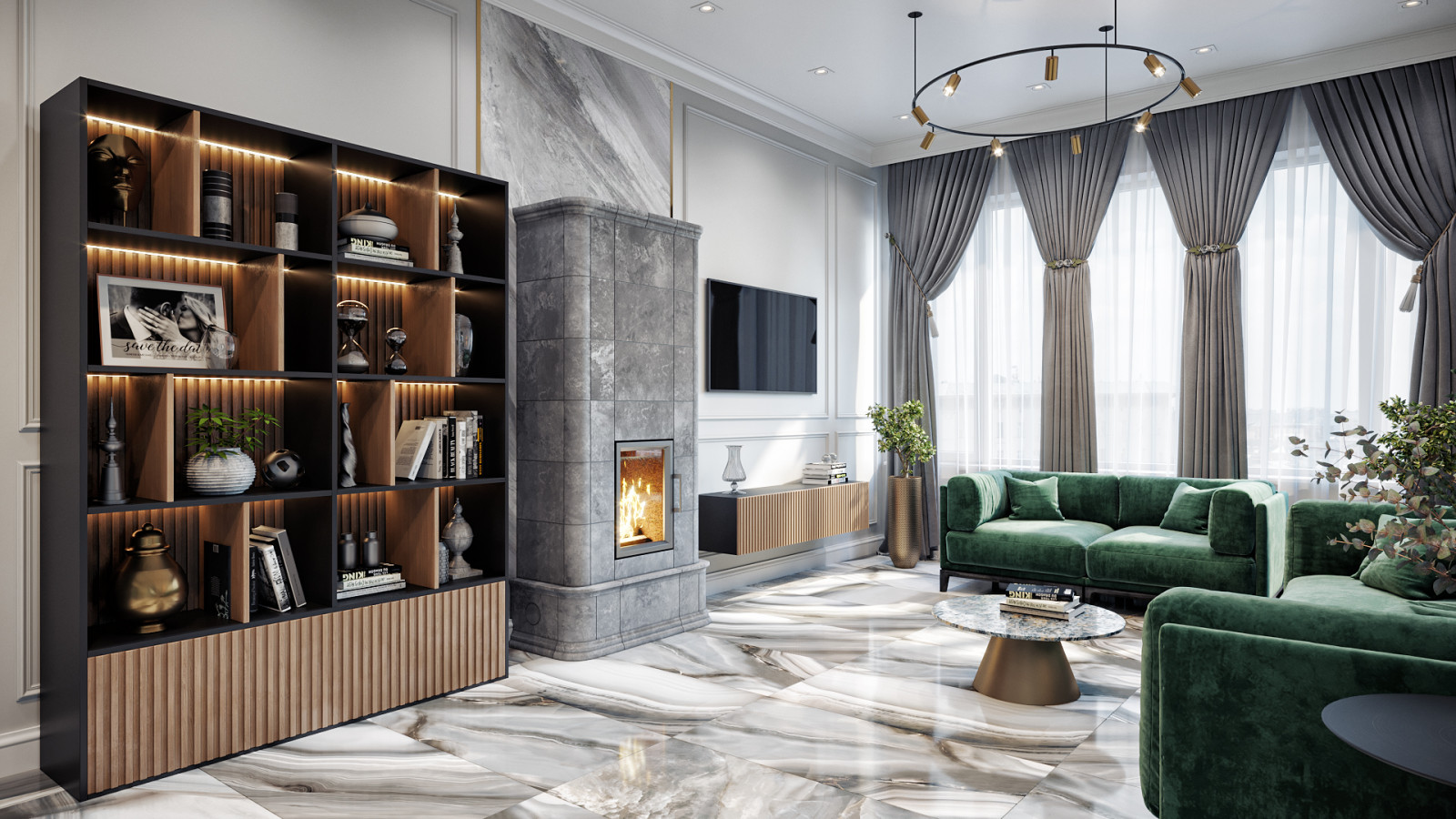 Дом  с яркими акцентами 120м