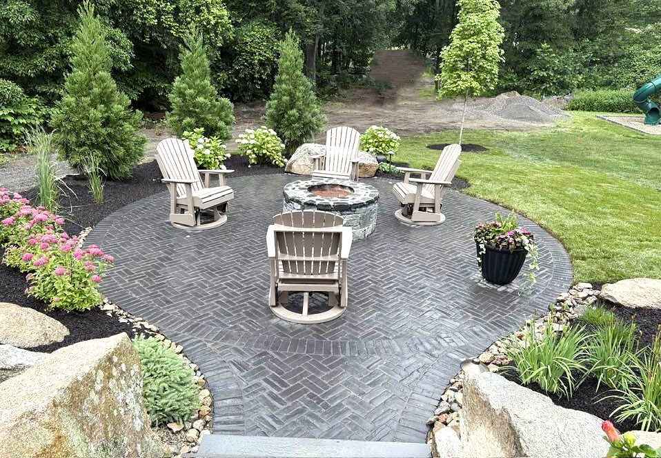 Working With the Grade- Firepit Patio