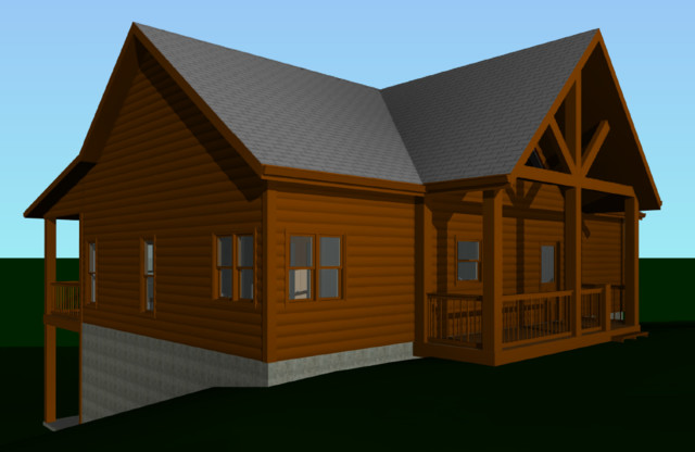 Cabin Summit rustic-rendering