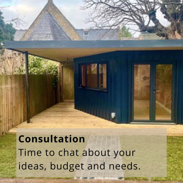 How our self build garden room service works Contemporain Abri