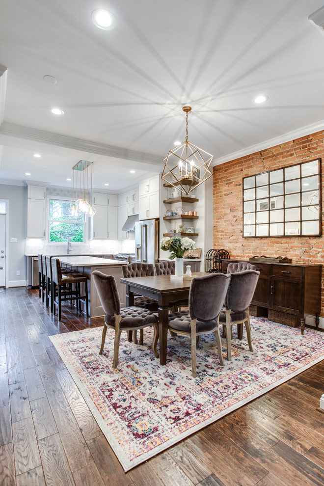 Dining room - transitional dining room idea in DC Metro