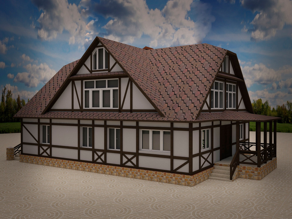 Проект фасада загородного дома