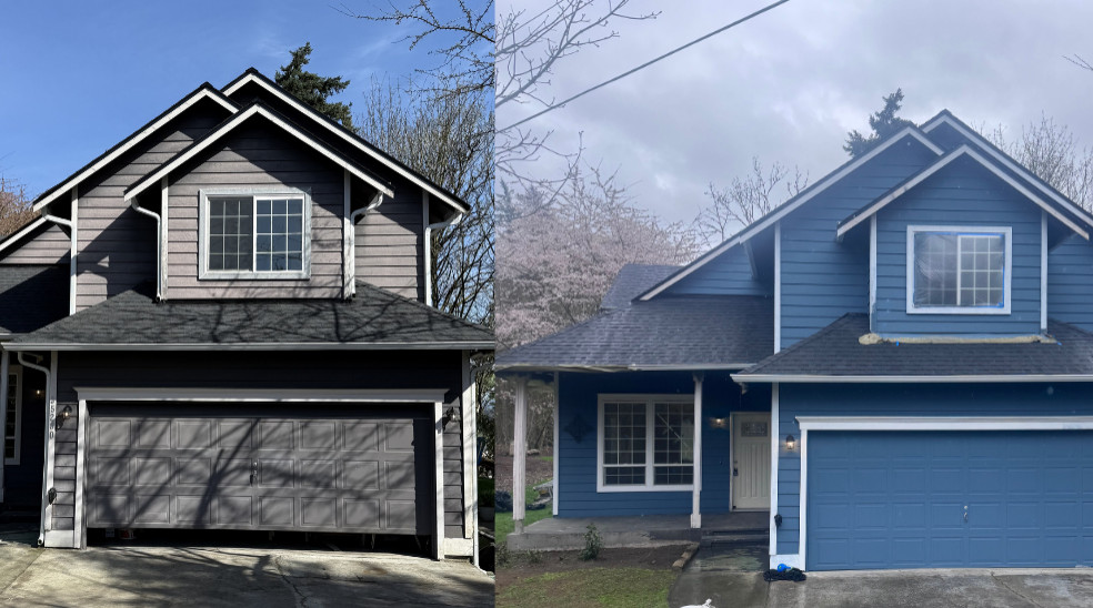 before and after home renovation project by Refreshify