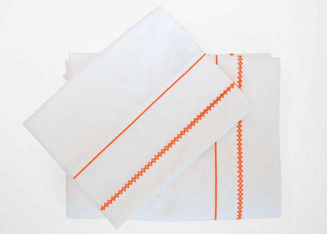 Sampaguita  embroidered pillowcase in white