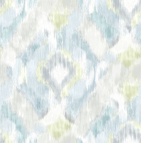 Signature by Sarah Richardson Aqua Mirage Wallpaper - Contemporary