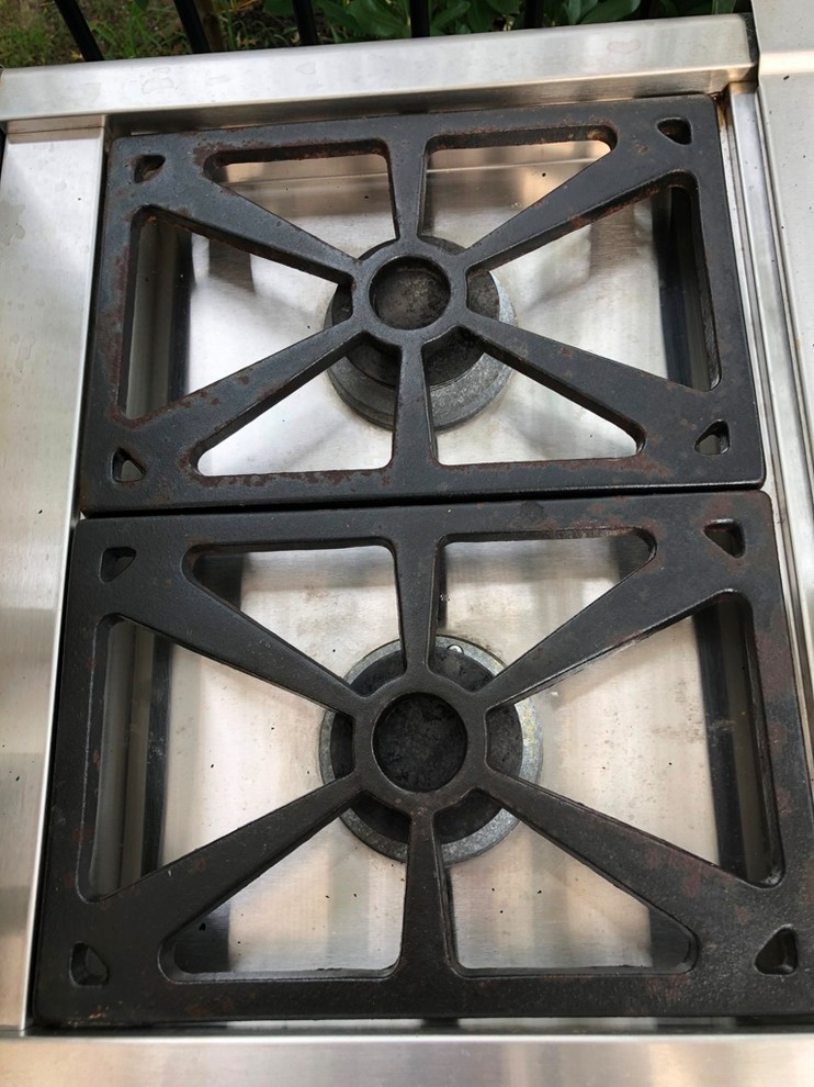 Recoating Porcelain Enamel Side Burner Grates