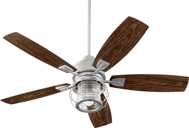 Quorum Galveston Patio Ceiling Fan 13525 9 Galvanized