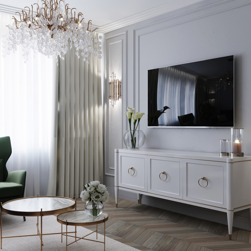 Дизайн проект однокомнатной квартиры в ЖК "Европейский" г. Тюмень