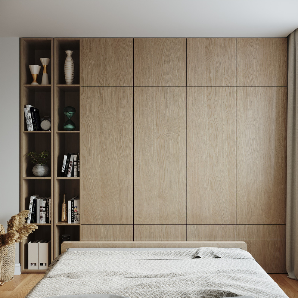 Проект совмещенной спальни-гостиной