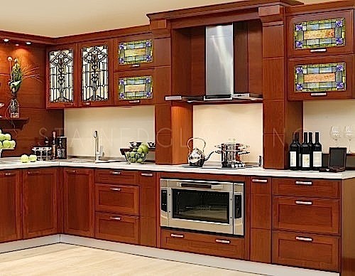 stained glass kitchen design