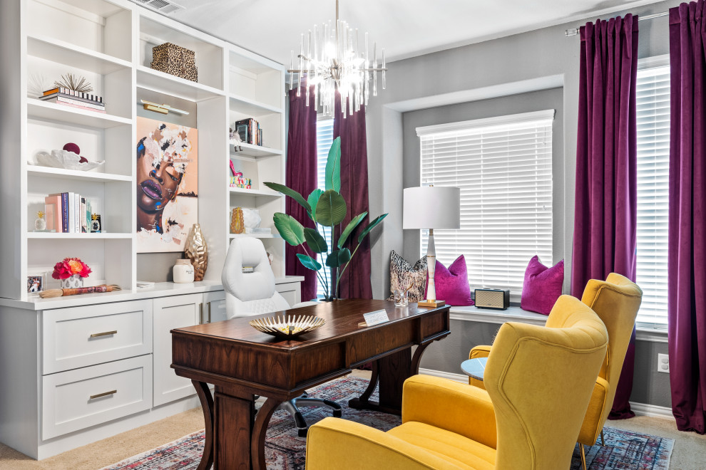 Eclectic home office photo in Dallas