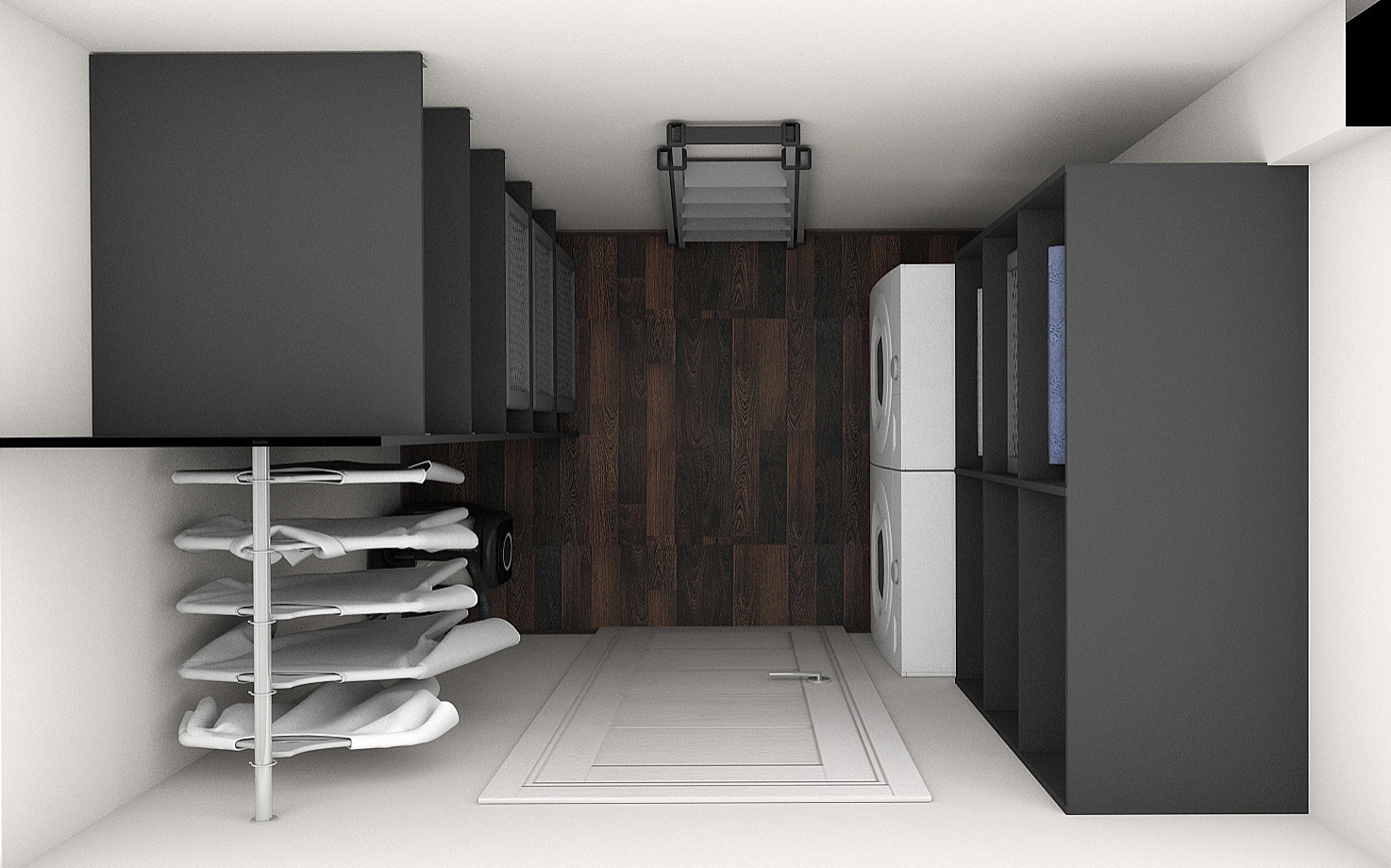 Геометрия цвета.Гардеробная и  бытовая комнаты.