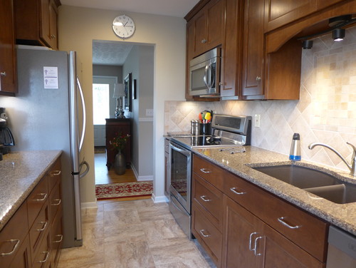 1960's Small Galley Kitchen Remodeled: BEFORE and AFTER