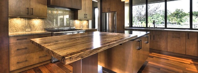 J Aaron Wood Countertops Contemporary Kitchen Chicago By