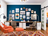 Eclectic Home Office by Gina Sims Designs