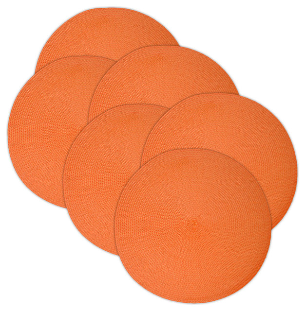 Dii Guava Placemat Round Braided Set Of 6 Contemporary Dii Guava Placemat Round Braided Set Of 6 Contemporary Placemats By Design Imports
