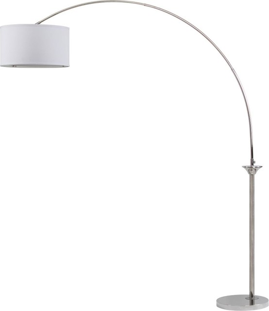 Mira Arc Floor Lamp Nickle