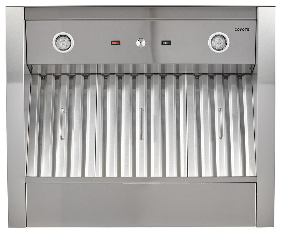 SS Vent Hood Vent Hood Insert w/ Blower, 36" Contemporary Range