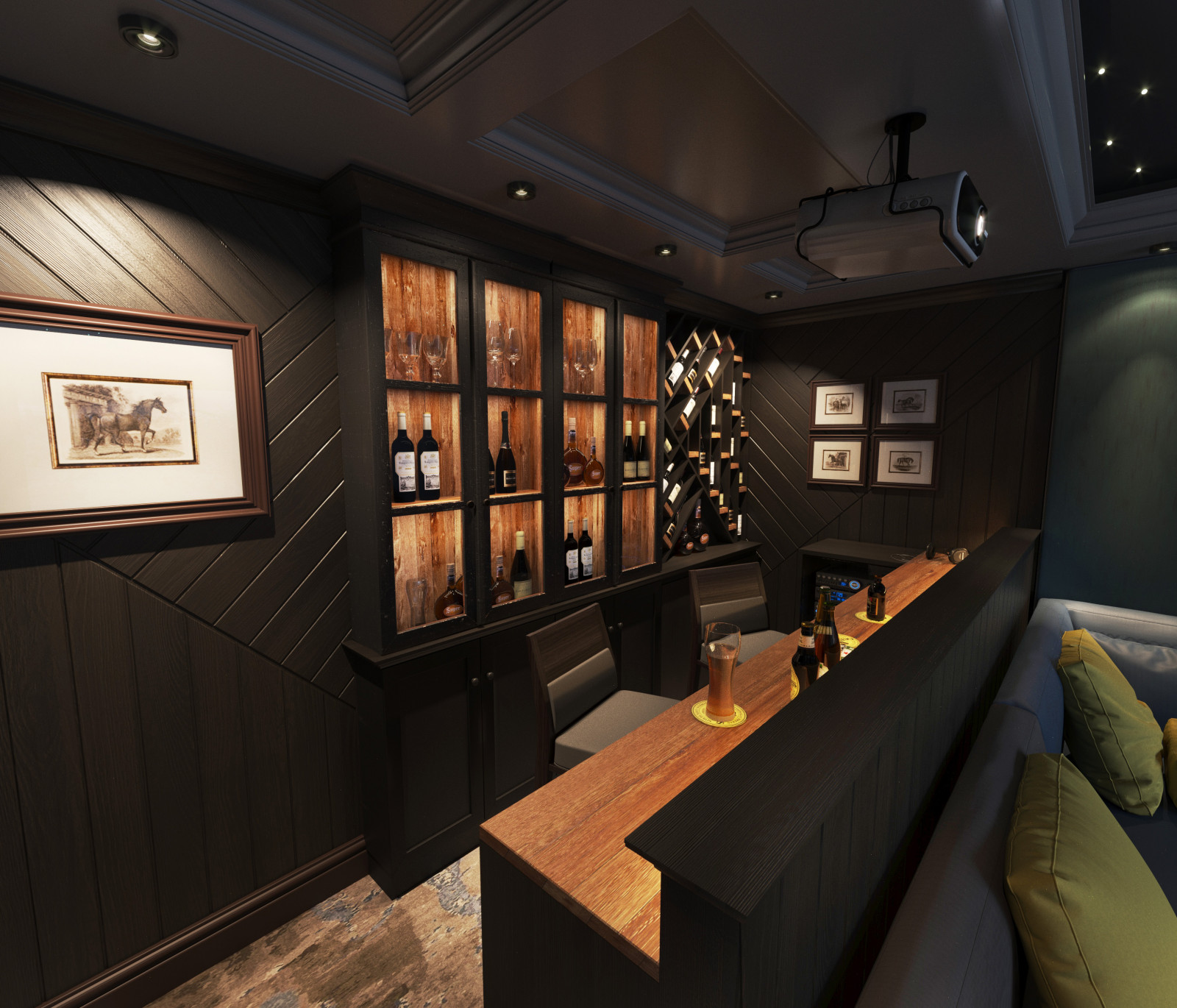 Интерьер частного жилого дома