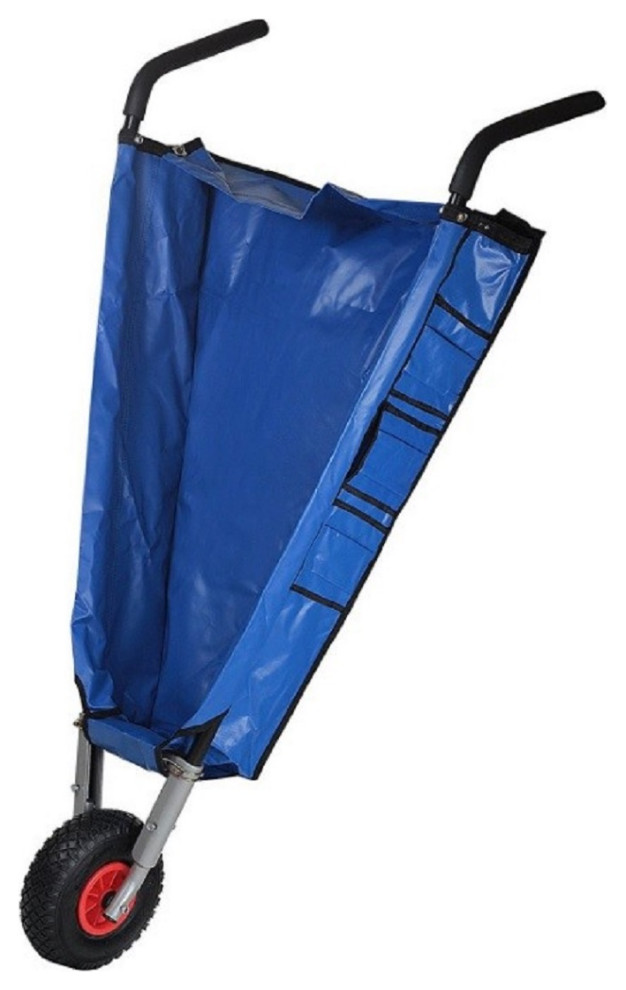 Ultimate Innovations Folding Wheelbarrow Green Modern Wheelbarrows And Garden Carts by H.I