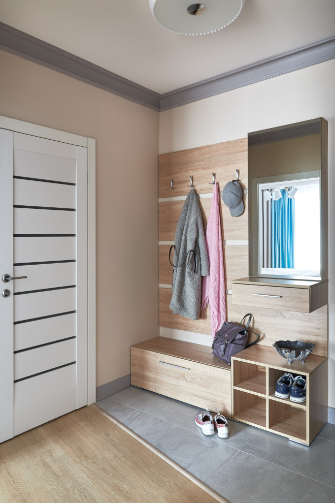 Интерьер квартиры для семьи с двумя детьми.