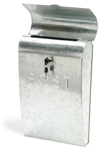 Galvanised Lockable Metal Post Box