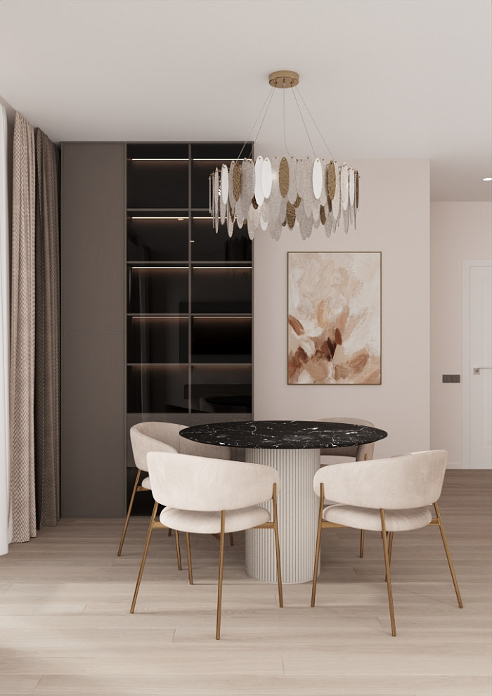 Кухня гостинная в ЖК"Южные кварталы"