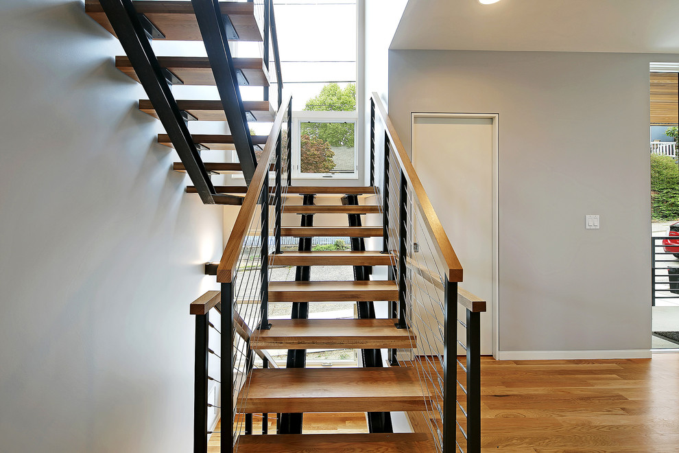 Inspiration for a modern staircase in Seattle.