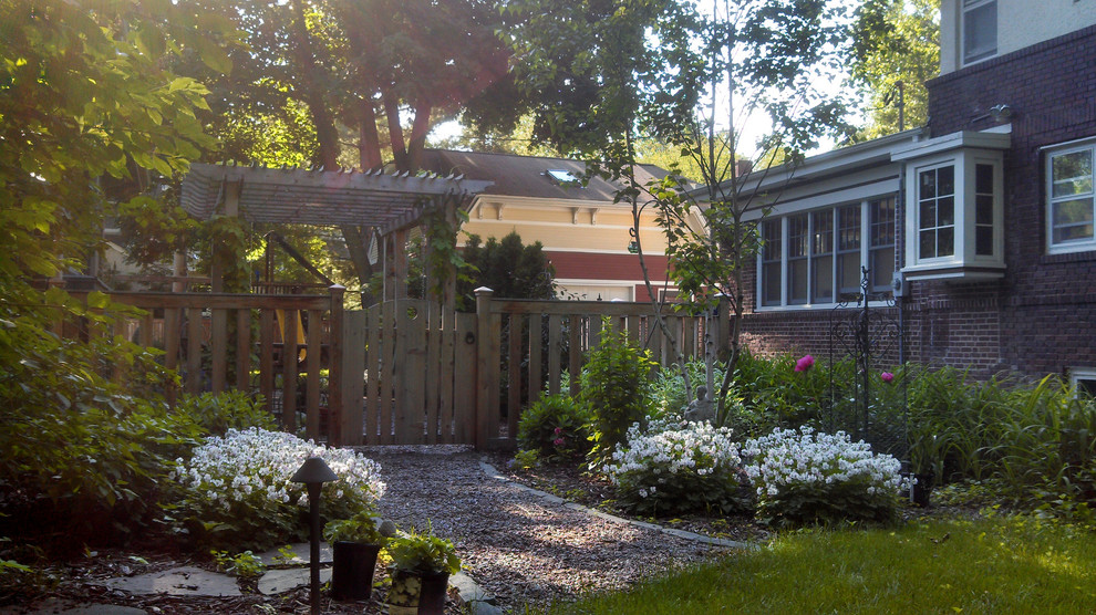 This is an example of an eclectic garden in Minneapolis.