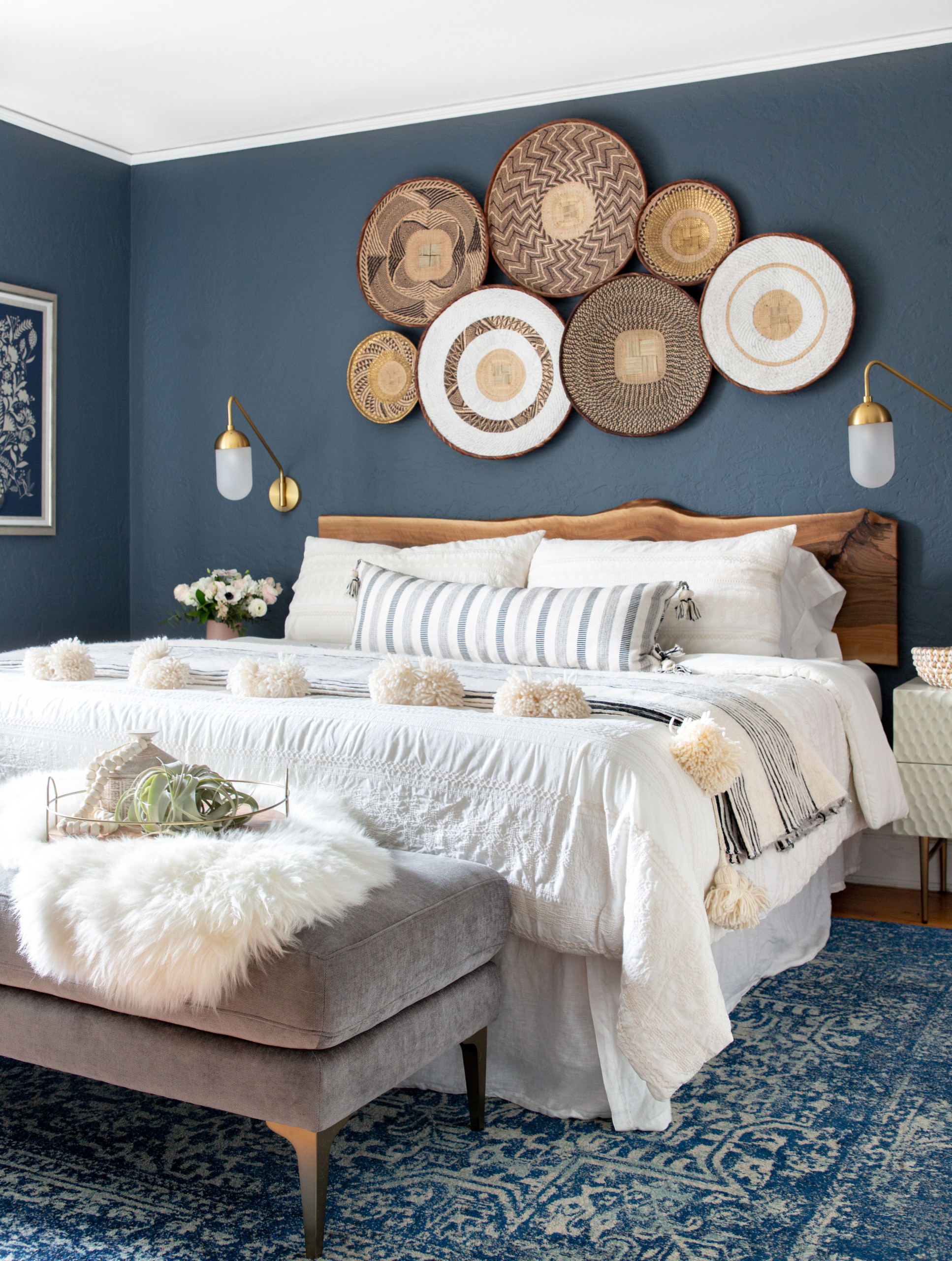 75 Bedroom with Blue Walls Ideas You'll Love - December, 2025 | Houzz, image size:1934x2560