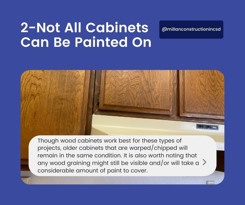 Not All Cabinets Can Be Painted On