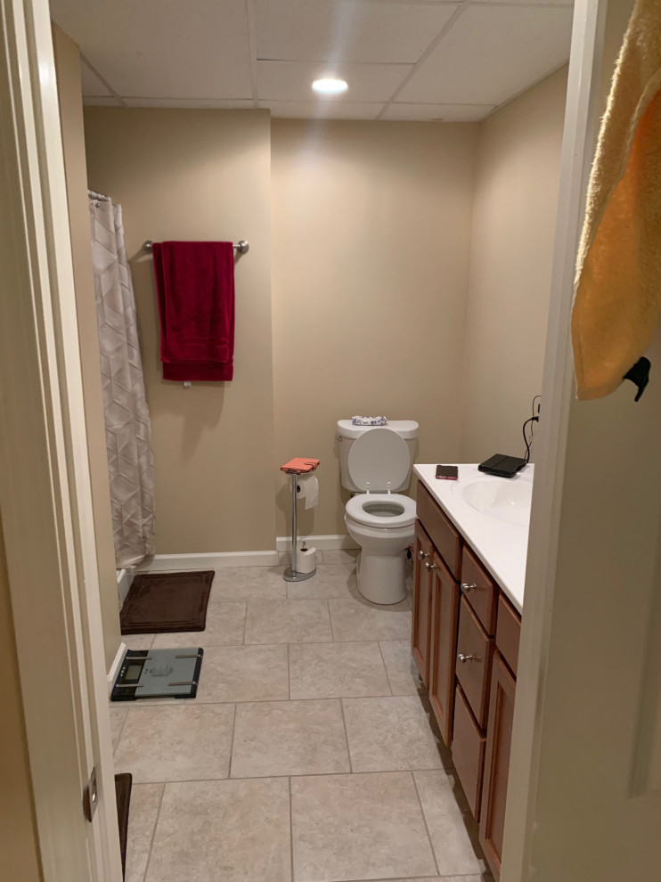 Before Master Bath: Them Downstairs- Basement Remodel