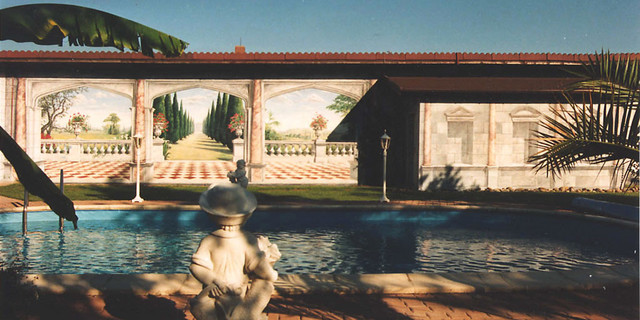 wandmalerei swimming-pool-and-hot-tub