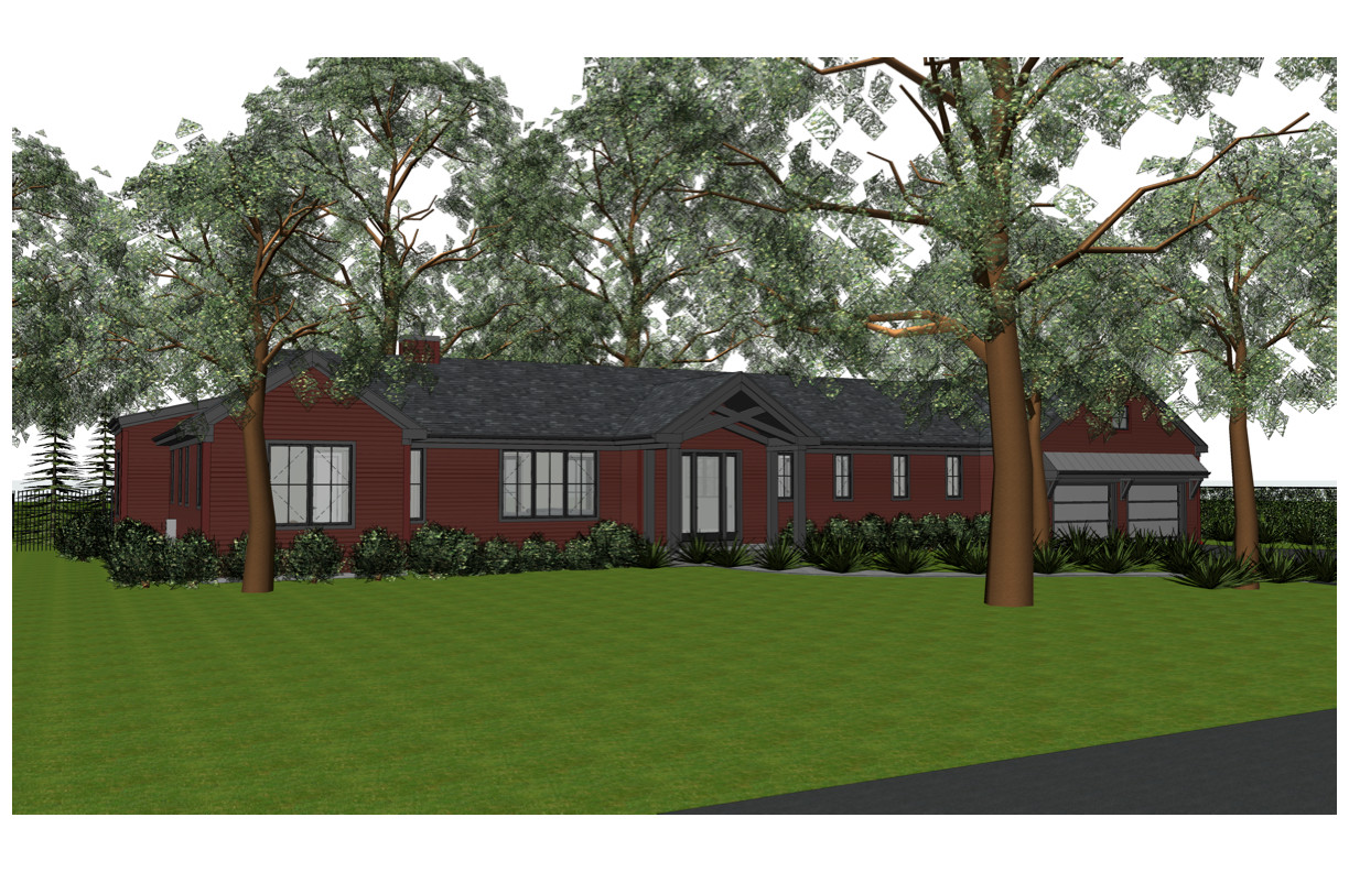 Modern Ranch Front View 1