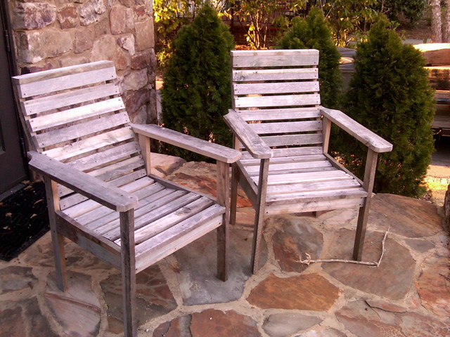 Custom Wooden Chairs From Antique Poplar Barn Siding Traditional