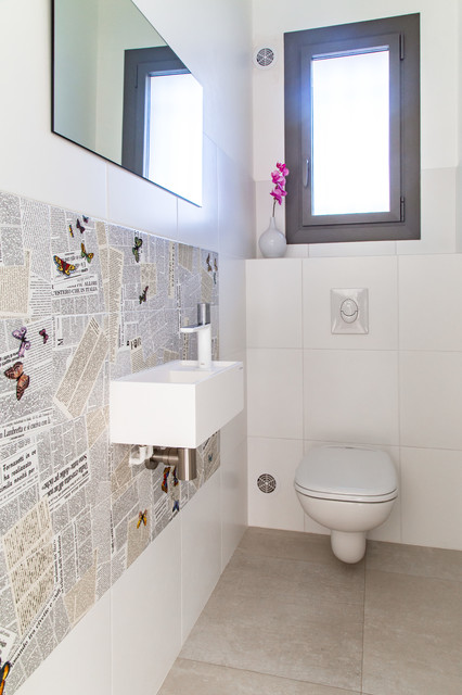 RENOVATION VILLA LE BRUSC modern-gaestetoilette